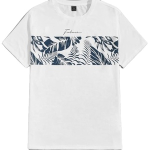 Meilleures ventes de t-shirts à col rond 100% coton avec conception personnalisée imprimés à manches courtes, vente en gros OEM décontracté uni tricoté orienté vers l'exportation - Product Image 4