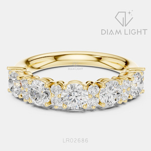 Bague de fiançailles en or blanc 14 carats avec diamant de laboratoire de 1,95 carat, coupe ronde, bague de mariée, certifiée IGI, bijoux fins, cadeau - Product Image 5