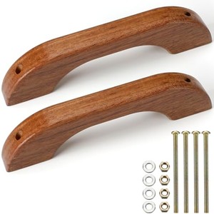 Teak Wood Curved Ergonomic Cabinet Handles Wholesale | Moradabad - Product Image 1