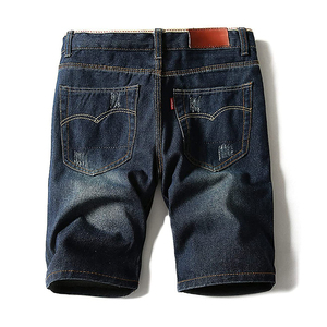 Summer New <b>Men</b> Fashion <b>Stretch</b> Causal Short Denim Shorts Blue Black Denim Shorts High Streetwear Fashionwear <b>Men</b> Denim Shorts - Product Image 2