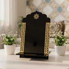 Soporte de Madera para el Corán con Caligrafía Árabe Islámica, Decoración para el Hogar en Ramadán - Product Image 2