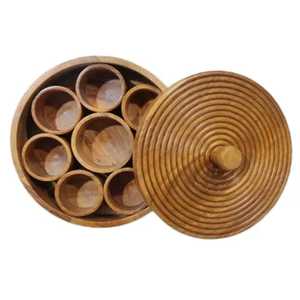 กล่องใส่เครื่องเทศไม้ทำมือคุณภาพพรีเมียม กล่องใส่เครื่องเทศไม้ธรรมชาติสำหรับใช้ในครัวเรือน - Product Image 5