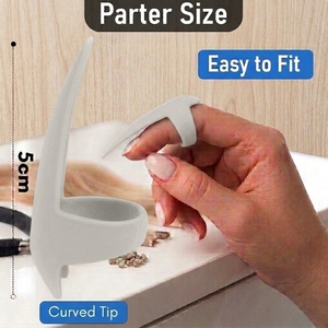 Aiguilles à crocheter pour extensions capillaires en acier inoxydable, conception ergonomique pour une séparation rapide des mèches et le tressage - Product Image 4