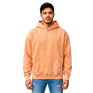 Men's Custom <b>Thermal</b> Hoodie Manufacturer Warm <b>Fleece</b> Streetwear Sweatshirt Wholesale Private Label Apparel OEM Supplier - Product Image 2
