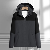Veste de pluie imperméable et coupe-vent en toile à capuche AI-MICH, respirante, légère, pliable, pour la randonnée et le trekking en extérieur