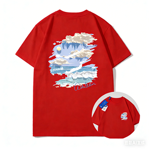 Tendencia Verano 2026 - Camiseta de Manga Corta con Estampado de Graffiti de Pintura al Óleo - Camiseta Casual de Algodón Puro de Alta Calidad para Hombre y Mujer - Product Image 3