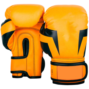 Gants de boxe de haute qualité en cuir PU, couleur unie, personnalisables, 14 oz, pour entraînement et compétition, en promotion. - Product Image 5