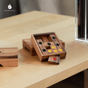 Setting Sun : Beginner to Advanced Sliding Game with Wooden Sliding Block Puzzle Non-toxic and Smooth Surface Sliding Game - Product Image 1