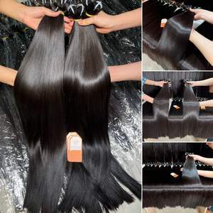 Vente en gros Paquets de Cheveux Bruts Vietnamiens Os Droite Extensions de Cheveux 100% Cuticules Brutes Alignées Pas Cher Prix - Product Image 2