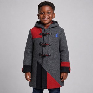 Manteau en Laine pour Enfants Personnalisé de Haute Qualité, Respirant et Chaud, Style Décontracté d'Hiver, Tissé, Sur Mesure, Vente en Gros, OEM - Product Image 1