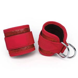 Sangles de cheville personnalisées pour machines à câble, pour l'entraînement des muscles des fessiers et du bas du corps, design cerise, sangles de soutien pour les chevilles - Product Image 6