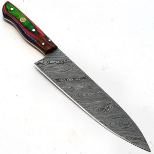 Couteaux de chef en acier Damas faits à la main, à haute teneur en carbone, pour la cuisine professionnelle - Product Image 3