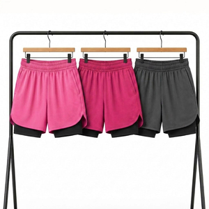 Shorts de sport personnalisés pour hommes, double couche, respirants et à séchage rapide, pour l'entraînement, la course à pied et la remise en forme - Product Image 3