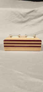 Support de lampe en T en bois fait main avec design sculpté rustique, support de bougie chauffe-plat décoratif pour la décoration de la maison et du salon - Product Image 5