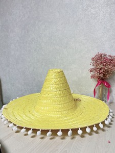 Chapeau Sombrero en Herbe Naturelle Rayé Brodé à la Main Style Vintage avec Cordon Réglable pour Sports, Ski, Cyclisme, Fête Mexicaine, Ferme - Product Image 6