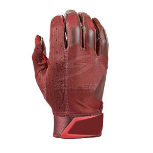 Guantes de Fútbol Americano de Cuero Transpirable, Diseño Ligero, Ajuste Cómodo, Textura de Alto Agarre, Movimiento Flexible para el Día del Partido y Uso Diario - Product Image 2