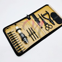 Kits de Entrenamiento de Extensiones de Cabello de Acero Inoxidable de Grado Quirúrgico, Color Negro Mate, Marca Nomex International Professional, para Estudiantes