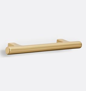 Poignée de tiroir en laiton brillant, très vendue, pour bureau, école, chambre, cuisine, armoire, poignée de tiroir en métal, barre en T en métal - Product Image 2