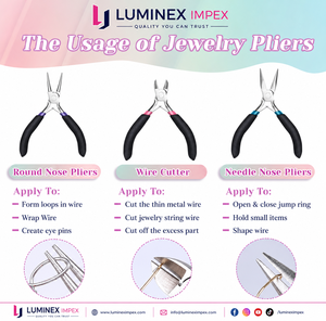LUMINEX IMPEX LUB=113 <b>Long</b> <b>Nose</b> Stainless Steel Lightweight Smooth Work Polishing Pliers for Jewelry Making DIY Bracelet - Product Image 3