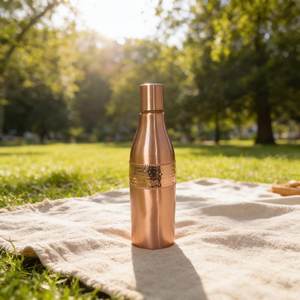 Professional Grade Pure <b>Copper</b> <b>Drinking</b> <b>Bottle</b> with Decorative Surface Premium Wellness <b>Bottle</b> for Wholesale Buyers <b>copper</b> Ware - Product Image 6