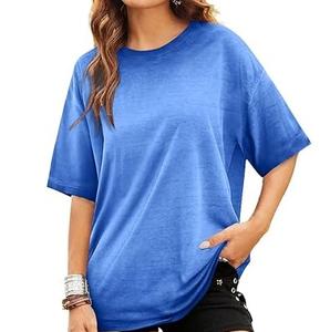 Camisetas de hip hop extragrandes con estampado de peso pesado para hombre, camisetas de mujer de talla grande con lavado ácido en oferta, personalizables - Product Image 1