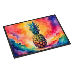 Felpudo antideslizante de piña colorida para interiores/exteriores, pila baja lavable de 24H X 36W para Felpudo de puerta delantera de entrada - Product Image 1