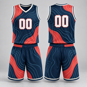 Maillot de basket-ball personnalisé, ensemble uniforme de basket-ball sublimé avec short assorti pour les équipes scolaires, les clubs, les jeunes et les adultes - Product Image 4
