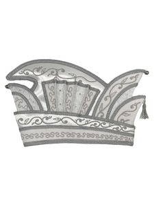 Sombrero de Príncipe para Carnaval, Hecho en Fábrica, de Terciopelo con Bordado y Adornos Dorados, para Festivales - Product Image 2