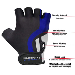 Guantes Deportivos Ligeros Unisex de Medio Dedo, Antideslizantes, con Doble Costura, Palma de Cuero Transpirable, para Gimnasio y Levantamiento de Pesas - Product Image 6