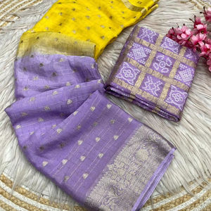 ผ้าซิ่นชีฟองดีไซน์หรูหราพร้อมเสื้อคลุมสุดสง่างาม ทันสมัย สวยงาม  แบบอินเดีย  สำหรับงานปาร์ตี้  ชุดส่าหรีสำหรับผู้หญิง - Product Image 1