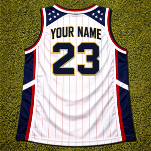 ผู้ผลิตเสื้อบาสเก็ตบอลแบบสั้นสั่งทำ OEM ผ้าโพลีเอสเตอร์ 100% ระบายอากาศ แห้งเร็ว พิมพ์ลายชื่อผู้เล่น - Product Image 2