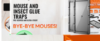 2 pièges adhésifs jetables anti-serpents et souris, design animal, pour le contrôle des nuisibles dans la chambre, en sachets liquides