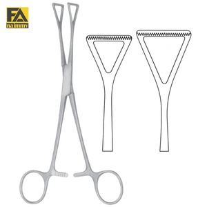 Pinces de préhension Duval Collin en acier inoxydable pour la chirurgie générale, instrument manuel certifié CE Classe I - Product Image 1