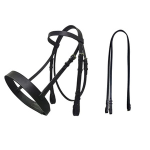 Brida de polo de alto rendimiento fabricada con cuero duradero, diseñada para la comodidad del caballo, un ajuste seguro y para uso en competiciones. - Product Image 5