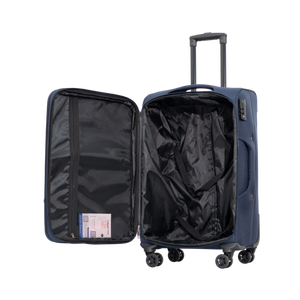 HUNGPHAT Fashionable Classic Modern Durable <b>Light</b> Weight Soft Shell 8-Wheel Spinner Luggage Set Expandable Zipper TSA Lock Large - Product Image 4