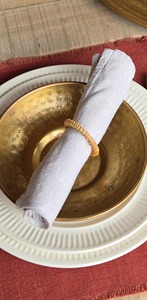 Porta Servilletas Redondo Clásico de Ratán para Servicios de Catering, Ayuda en la Organización Profesional de Mesas en Eventos y Funciones - Product Image 5