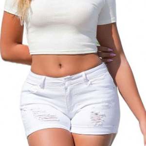 Nuevos shorts de mezclilla 2026 para mujer, casuales de verano, de cintura alta, elásticos, oversize, estilo vintage para uso casual. - Product Image 5