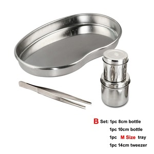 BAFA SURGICAL INSTRUMENTS - Recipiente/Bote/Contenedor de Acero Inoxidable Esterilizado en Forma de Riñón para Instrumentos Quirúrgicos y Pinzas Dentales - Product Image 3