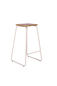 Taburetes y Mesa Auxiliar Vintage Plateados Brillantes Pulidos Hechos a Mano con Tapa de Madera para Decoración del Hogar - Product Image 4