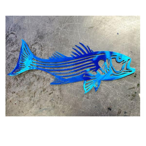 Halloween hogar sala de estar Metal montado en la pared colgante decoración de pared arte hueso de pescado decoración de pared - Product Image 2