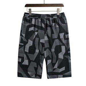 Shorts en coton vintage délavé avec logo personnalisé imprimé à l'écran pour l'été, ensemble streetwear t-shirt et short pour hommes avec logo personnalisé - Product Image 6