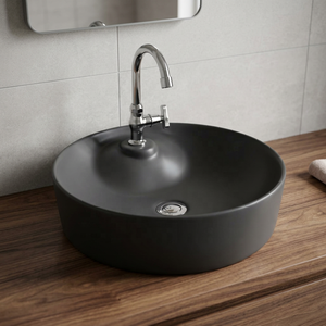 Modern Luxury Brown Square Ceramic Table Top Counter Mounted Wash Basin For Basement Bathrooms - Product Image 5