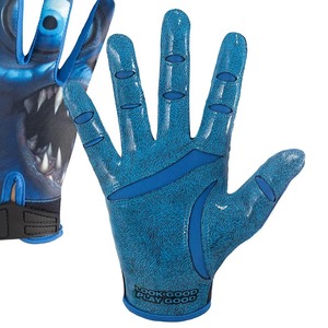 Gants de receveur de football américain professionnels, adhérence optimale, durables, anti-choc, légers, respirants, à doigts complets - Product Image 4