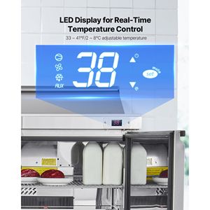 Frigorifero Commerciale da Cucina 60 Pollici 15,4 Cu. Ft. Tavolo Refrigerato per Preparazione Sandwich Mega Top con Frigorifero per 16 Vaschette - Product Image 4