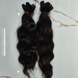 Paquetes de Cabello Humano Virgen Indio 100% Natural |   Puntas Gruesas |   Sin Enredos |   Extensiones de Cabello de Calidad de Exportación - Product Image 1