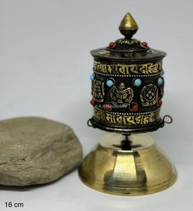 New Nepal Tabletop <b>Prayer</b> Wheel Comfortable and Convenient Portable <b>Prayer</b> <b>Mat</b> - Product Image 6