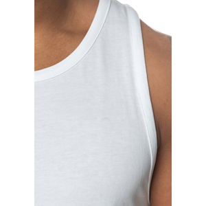 Débardeur de sport confortable en coton et bambou, respirant, tissu doux, coupe ajustée avec emmanchures profondes, fabrication OEM personnalisée, marque privée - Product Image 2
