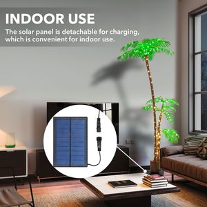 7FT Solar Palm Glow Patio Decor Garden <b>Lights</b> Collection - Product Image 4