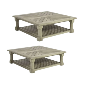 Meubles de table en bois de teck de qualité pour le salon d'une villa avec un design moderne et des tailles personnalisées - Product Image 6