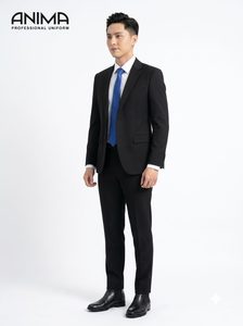 Costume d'affaires pour homme ANIMA ACB, respirant, de qualité supérieure, anti-rides, professionnel, pour le bureau - Product Image 3